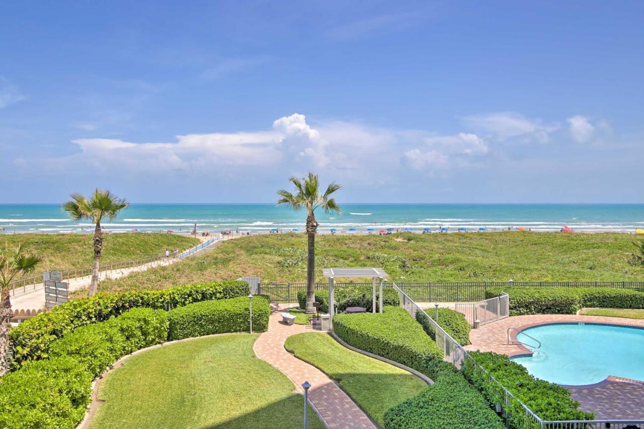 Sunny Oceanfront Condo On South Padre Island Beach Exterior photo