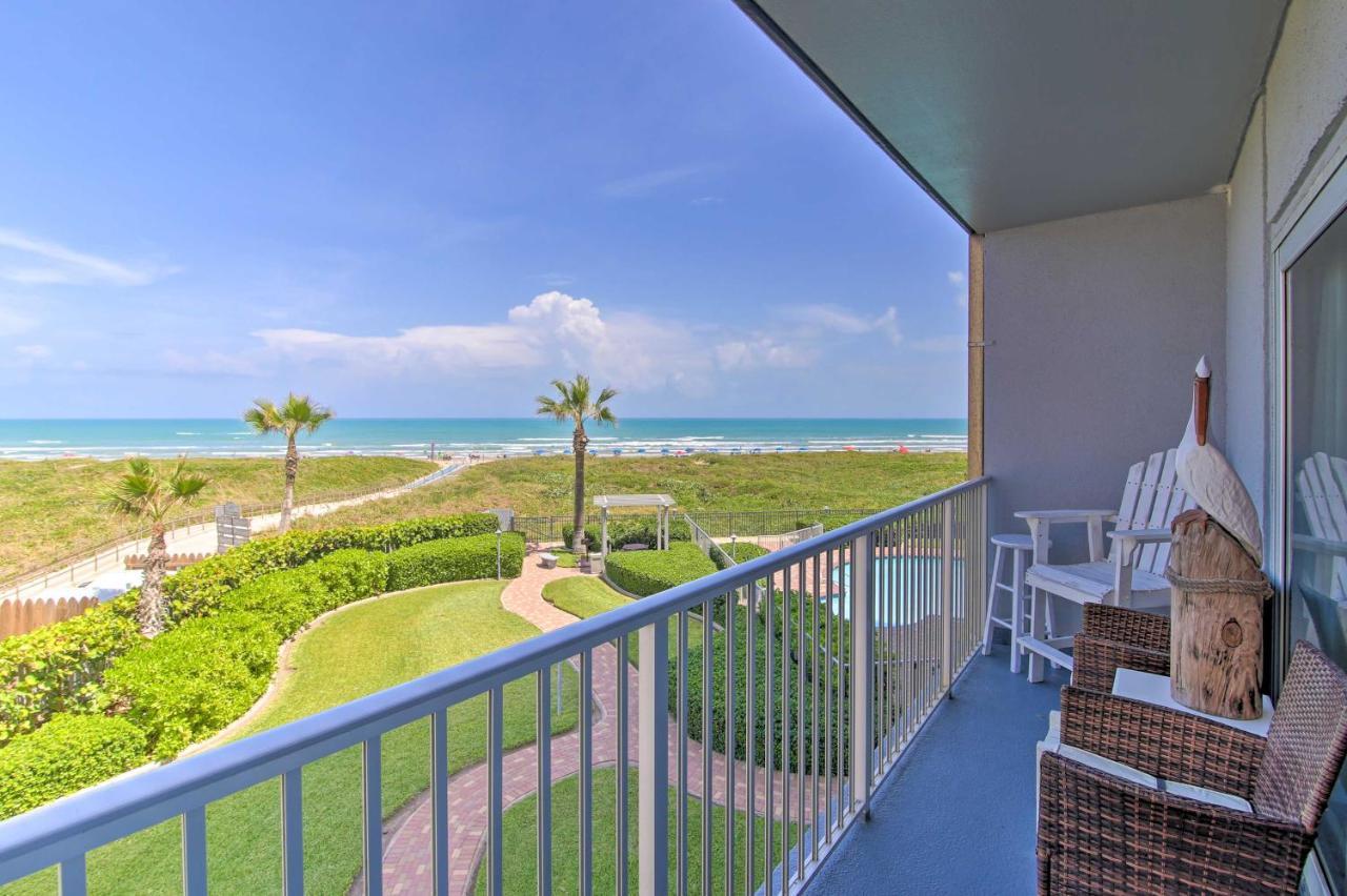 Sunny Oceanfront Condo On South Padre Island Beach Exterior photo